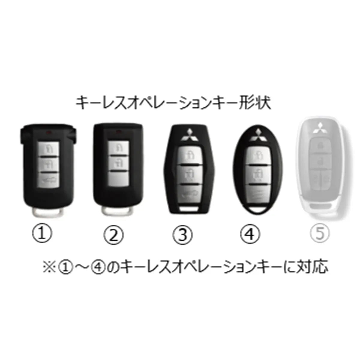 キーレスオペレーションキーケース(本革タイプ) MITSUBISHI MOTORS COLLECTION